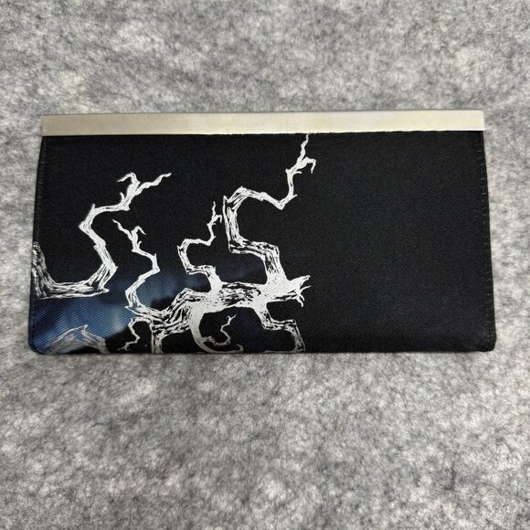 Disney Alice in Wonderland Chessire Cat Live Action Silver‎ Wallet Clutch Purse - Picture 3 of 9